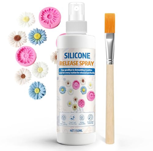 SHOPPGO Mold Release Spray, Silikon Trennmittel 150ml | Trennmittel für Epoxidharz, für AB-Harz, Kerzen- und Seifenformen, Schnelles Entformen, Keine Rückstände