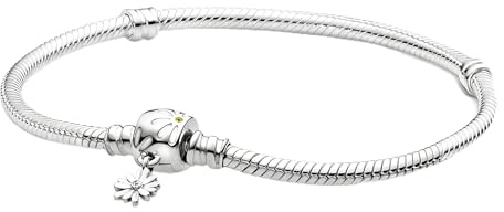 QOAUPO Schlangen Gliederarmband mit Kugelverschluss,Damen Love Charm Armband 925 Sterling Silber,Metall Basis Armbänder Kompatibel mit Charms und Anhängern