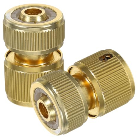 DECHOUS 2 Pezzi Connettore Rapido Tubo Acqua in Alluminio Adattatore per Raccordo Tubo Irrigazione Resistente alla Corrosione Collegamento Facile e Affidabile per Impianti Domestici