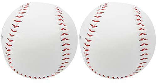YUKERMARB 2 Stück 12 Zoll Softballball, PU Ball mit Sägemehl, Handnähen, Trainings Softball, Übungsbaseball, Sportzubehör, für Spiel/tägliches Üben