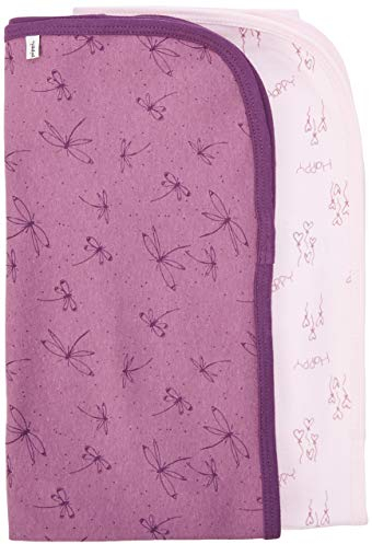 PIPPI Unisex Baby 2er Pack Decke für Wickeln, Spielen und Schutz geeignet Badebekleidungsset, Mehrfarbig (Deep Purple 655), (Herstellergröße:70X70)