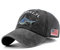 Herren Original FL Shark Hat Gestickt Florida Vintage Denim Baseball Cap - Schwarz - Einheitsgröße