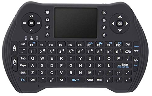 XOZO Mini Teclado inalámbrico USB i8 inglés Ruso árabe Negro Air Mouse 2.4GHz Teclado inalámbrico Touchpad de Mano para TV Box PC