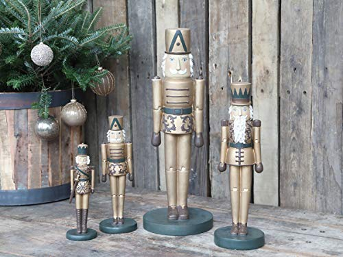 Chic Antique Deko Nussknacker 32 cm (Antique Gold