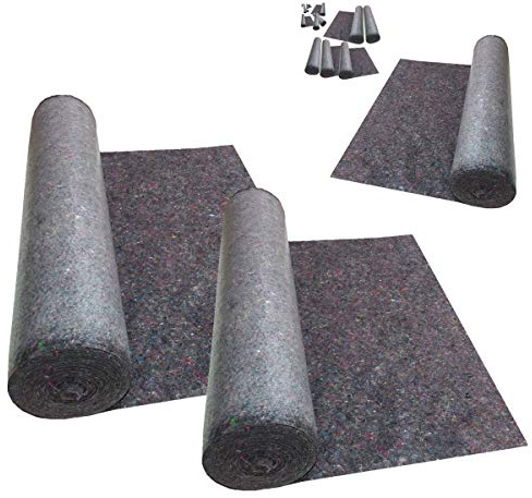 Abdeckvlies 50m² (1mx50m) Malervlies Renoviervlies Malerabdeckvlies 180g/m² Schutzvlies Rolle rutschfest PE-Folie Saugvlies BOHRFUX