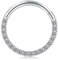 Briana Williams Silber Segmentring Clicker Hinged Septum Nasenring 8mm 10mm Chirurgenstahl 16G Helix Daith Tragus Ring Piercing