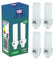 TBE LIGHTING 10w G24D-1 2-Pin CFL Lamp - Pack of 4 Units - Cool White 4000K, 600 Lumen/Double Turn CFL Compact Fluorescent Light