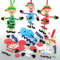 Baker Ross FE964 Weihnachtself Stapelsets- 6er Pack, Bastelaktivitäten für Kinder zum Zusammenbauen, Dekorieren und Ausstellen, Ideales Weihnachtskunst- und Bastelprojekt