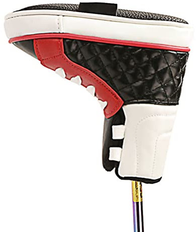 Edinber Copertura della testa della lama del putter da golf, copertura per putter club, divertente a forma di scarpa in pelle PU per putter club, protezione per mazze da golf