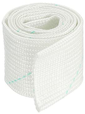 sourcing map Fiberglass Heat Shield Sleeve 1m x 30mm Insulation Protect Sleeving Pipe for Cable Wire Wrap, Pack of 1