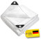 WDB - Bâche de Protection Exterieur - Tapis de Sol Camping 100 g- Bâche Sol Piscine - Bâche pour pergola avec œillets métalliques - Bâche Transparente 5 x 5 m