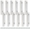 Bwintech 12 Pcs 100MM (64MM Hole Center) Satin Nickel Cabinet Pull Handles Kitchen T Bar Handles, Stainless Steel, Ideal for Cabinet, Drawer, Cupboard