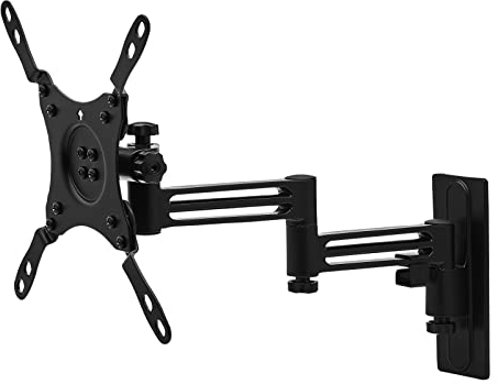SOTECH TV Wandhalterung WH-03-43 2-armig mit Kabelmanagement | Ausschwenkbare, drehbare, neigbare TV Halterung für 13-43 Zoll Bildschirmdiagonale | Tragkraft bis zu 15 kg | VESA kompatibel