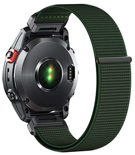 NotoCity 20mm Nylon Velcro Armband für Garmin Fenix 5s Fenix 6s Fenix 7s, Quick Fit Soft Armband für Fenix 5S Plus, Fenix 6S Pro,Instinct 2S,Descent Mk2S
