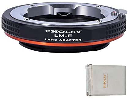 PHOLSY Adattatore per Obiettivi Leica M LM su Fotocamera Sony E Mount per Sony a1, a9 II, a7S III/II, a7R V/IV/III/II, a7R a7C a7 IV/III/II, a6600 a6500 a6400 a6300 a6100 a6000 a5100 a5000, NEX Serie