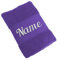 Elefantasie Handtuch Badetuch Badehandtuch aus 100% Baumwolle mit Namen personalisiert Bestickt Lila 70x140cm