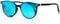 KANASTAL Groß Polarisiert Sonnenbrille Damen Retro TR90 Sonnenbrillen für Damen mit UV400 Schutz, Glänzend Schwarz Rahmen und Verspiegelt Blau Gläser