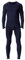 ARtray Conjunto completo de ropa interior térmica larga con forro polar para hombre en invierno frío reloj occidental, Azul Oscuro, XXL