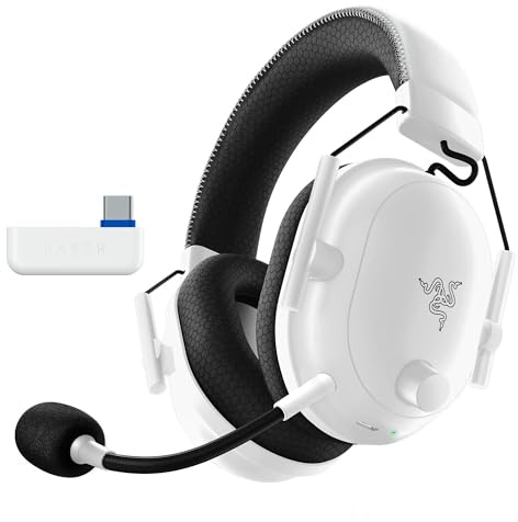 Razer BlackShark V2 Pro - Cuffie da gioco wireless PlayStation: driver da 50 mm, microfono a banda larga, morbidi padiglioni auricolari con isolamento acustico, per PS5, console, PC, Mac, Bluetooth