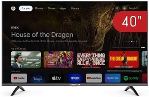 Stream System – Smart TV 40, FULLHD, HDR10, Rahmenlos, Google Assistant, Chromecast Integrated – Modell S40GTF2 (2024)