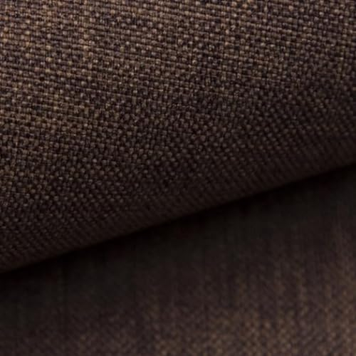 TAPHICEROS Leinenstoff, Braun 1000cm x 148cm, Dekostoff Polsterstoff Meterware Leinen Leinwandstoff Stoff Strukturstoff für Möbelstoff Vorhangstoff Sofa Stuhl DIY Kissen Tischdecken