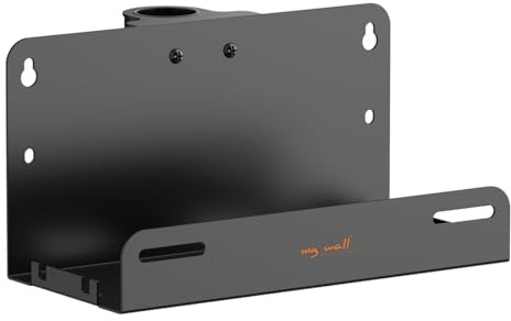 my wall Media Player Halterung – HZ54WL, Montage an TV Ständern mit 35mm Rohr, Halter für Streaming Box, IP TV Box, Gaming Konsolen, Fernseher Zubehör, universell kompatibel, belastbar bis 3 kg