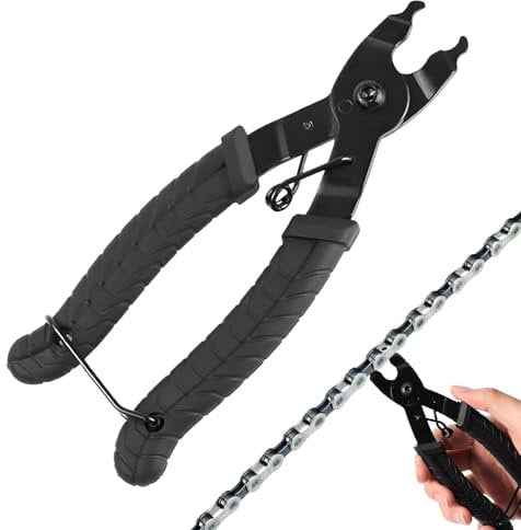 1Pcs Bike Chain Tool,2 in 1 Convenient Chain Link Removal Tool,Professional Repair Kit Portable Convenient Quick Link Pliers Compatible with 6/7/8/9/10 Speed Chain Tool for Road Mountain Bike