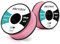 Brotree Micro Cord 1,18 mm 50M Spule Paracord Schnur Polyester Seil für Armband, Handwerk und DIY - 45kg Bruchlast (Rosa)