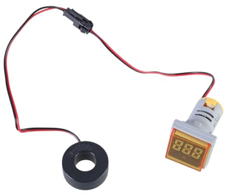 22mm Testa Quadrata LED Retroilluminato Schermo Corrente Tester Gauge 0-100A Rilevatore di Corrente Monitora AC100A Corrente Meter Amperometro