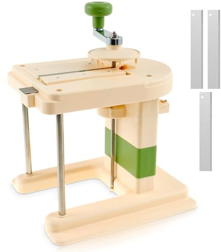 Râpe à chou manuelle, trancheuse de chou à manivelle, broyeur de chou avec 3 lames, râpe à chou amovible, spiraliseur de légumes, râpe à salade de fruits, couteau de cuisine