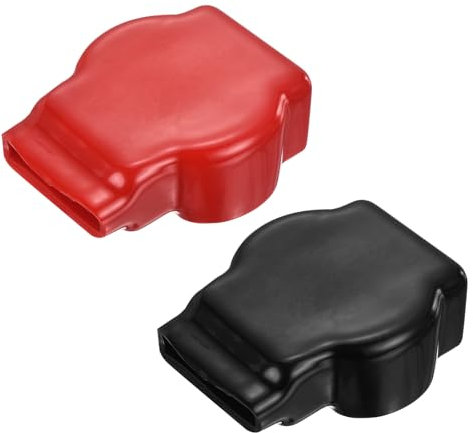 sourcing map Battery Terminal Cover, 2 Pcs Battery Terminal Protector Truck Battery Terminal Cover Positive Negative Poles Stud Covers FL43-52-60mm for Car Accessories Truck Marine Boat