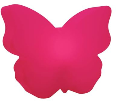 8 seasons design Shining Butterfly Solar LED Deko-Lampe Schmetterling 40 cm (pink), inkl. Solarmodul und Leuchtmittel in warmweiß, Dekoleuchte Outdoor