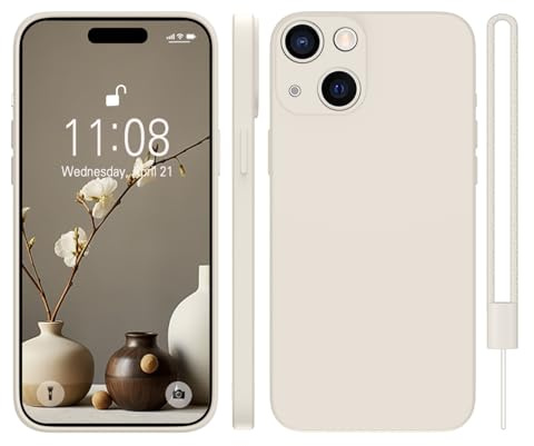 KPPIT for iPhone 14 Plus Case 6.7 inch,Ultra Slim Soft Gel Anti-Scratch,Microfiber Lining,Rubber for iPhone 14 Plus Case Silicone Shockproof Cover,Beige
