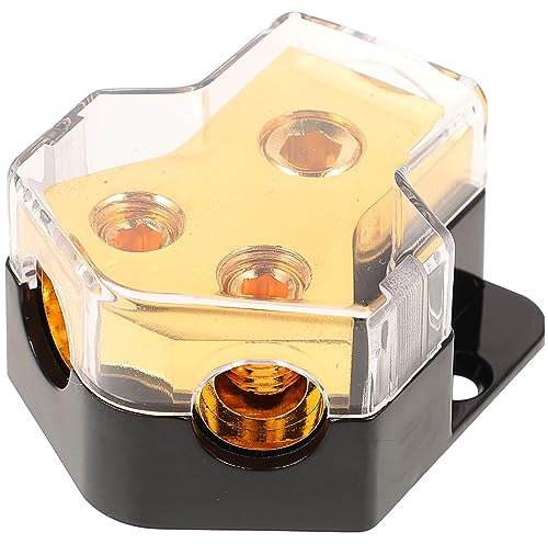 HOMOCONO Block Car Audio Distribution Block Splitter Ground Distribution for Amplifiers and Speakers for Upgrading Auto