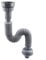 Feegow Siphon extensible pour évier de cuisine pour interfaces de 32 mm, 45 mm et 56 mm, gris - Anti-odeurs pour un drainage efficace
