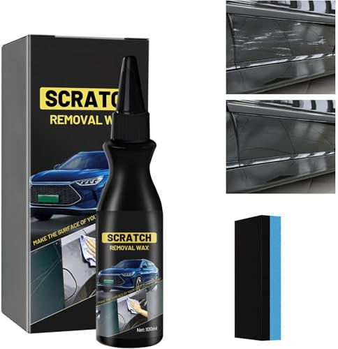 Schneller Kratzerentferner für Autos, 2025 Tiefen Kratzer Reparatur Creme, Auto Kratzerentferner Paste mit Anti-Kratzer Schutz, Entfernt Kratzer Effektiv und Schnell (1Stücke)