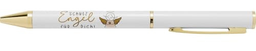 GRUSS & CO Kugelschreiber Dein Schutzengel | Stift mit Clip, in Geschenkbox, mit blauer, austauschbarer Mine | Geschenk Geburtstag, Weihnachten, Silvester | 74419