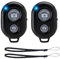 OIHCAZ Wireless Bluetooth Camera Shutter Remote Control, 2PCS Selfie Stick Shutter Release Remote Compatible with all Android 4.2.2 OS and iOS 6.0 or Newer Devices(Including 2Pack Wrist Strap)