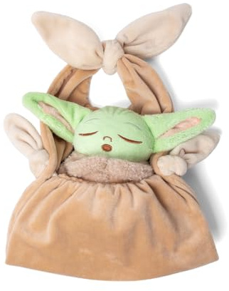Simba Disney Star Wars Grogu Schmusetuch Wiege (25cm) – Baby Yoda Kuscheltuch aus 100 % recyceltem Material, Schmuse- & Einschlaftuch für Babys ab 0 Monaten, nachhaltig & weich