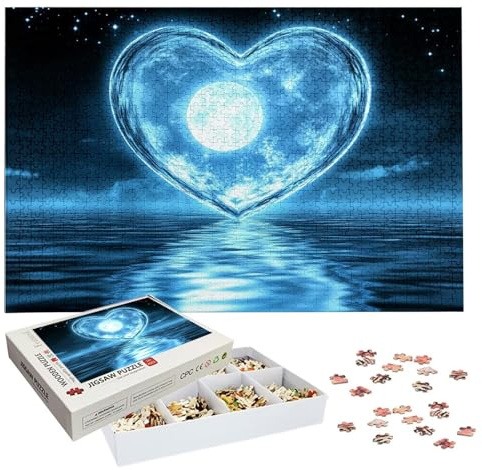 Puzzles 1500 Pieces for Adults, Love Jigsaw Puzzles for Adults 1500 Wooden Puzzle with Exquisite Packaging Box, Lake Jigsaws for Family Educational Games, Gifts for Women/Men, Home Decor H-3867