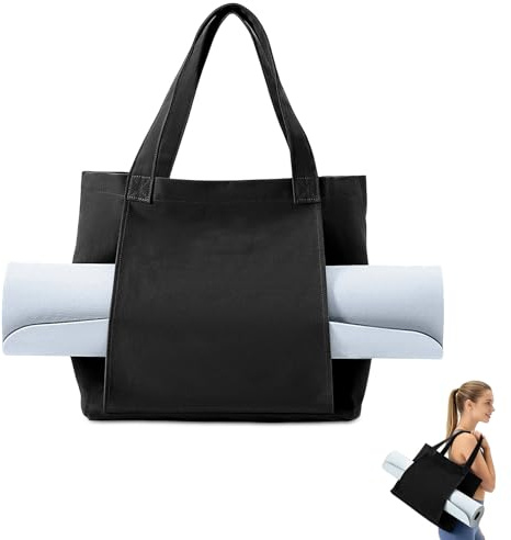 Chingcoo Yogatasche Damen,Sporttasche,Yoga Tote Tasche Klettverschluss Schnellzugriff Yogamatte,45×35×15 cm Trainingstasche Yogatasche Für Yogamatten & Yoga-Zubehör Fitnesstasche