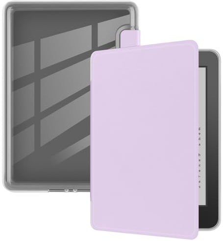 Custodia per Kindle Paperwhite da 6 (7a generazione 2015), ultra trasparente, morbida e flessibile, in TPU trasparente, con funzione di accensione/spegnimento automatico, per Kindle Paperwhite