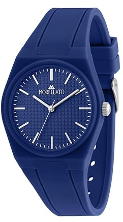 Morellato Orologio Donna, Solo tempo, Analogico, 39 mm, Collezione VIVACE, Silicone, Motivo Geometrico
