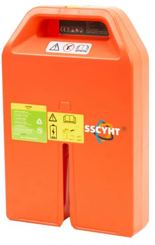 SSCYHT LiFePO4-Batterie (48 V, 20 Ah) für den elektrischen Hubwagen PTE20N | Abnehmbarer Griff, einfach zu montieren und zu demontieren, ABS-Gehäuse, intelligentes BMS, geeignet für Stapler