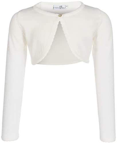 Eisend Mädchen Mia Strickjacke, Elfenbein (Ecru 11), 92