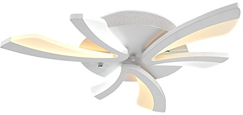 Eurotondisplay XW062-3 LED Deckenleuchte mit Fernbedienung Lichtfarbe/Helligkeit einstellbar Acryl-Schirm weiß