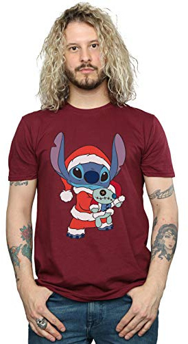 Disney Men's Lilo and Stitch Stitch Christmas T-Shirt