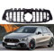 LSYBB ABS Grille Paraurti Anteriore Griglia Racing Adatto per Mercedes Classe A W177 A35 A45 A180 A200 A250 2018-2020 Amg GT Grill con Foro per Fotocamera,Black