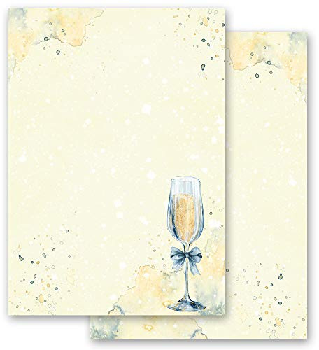 Briefpapier Besondere Anlässe SEKTEMPFANG - DIN A4 Format 50 Blatt - Paper-Media