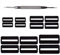 14 Stück Gummi-Uhrenarmbänderschlaufen 18 mm/20 mm/22 mm/24 mm Gummi Silikon Uhrenband Uhrenband gratis Schlaufen Ersatz Silikon schwarz Halter Halter Halter Zubehör mit Federsteg-Werkzeug